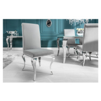 LuxD Designová židle Rococo šedá