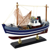 mamido  Sběratelská loď s dřevěnými stožáry světle modrá