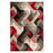 Červeno-šedý koberec Flair Rugs Aurora, 120 x 170 cm