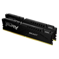 Kingston Fury Beast 16GB 6000MHz CL40 DDR5 DIMM (2x8) Black kf560c40bbk2-16 Černá