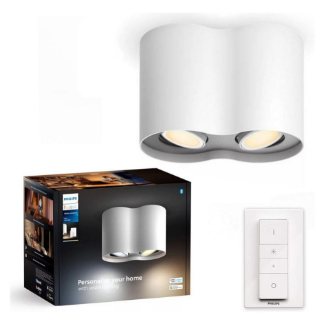 Philips - LED Stmívatelné bodové svítidlo Hue PILLAR 2xGU10/4,2W/230V + DO bílá 8720169320178