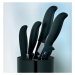 KELA Sada kuchyňských nožů 5 ks ve stojanu ACIDA černá KL-11287