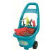 Écoiffier Zahradní vozík s nářadím květináči a konvičkou