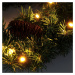 SOLIGHT 1V239 vánoční věnec, průměr 40cm, 15x LED, IP44, 3x AA, časovač