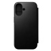 Nomad Modern Leather Folio Black iPhone 16