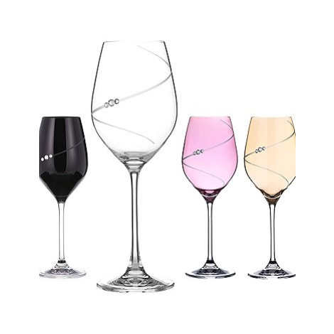 Diamante Sada barevných sklenic na bílé víno Silhoutte City Selection 360 ml 4 ks