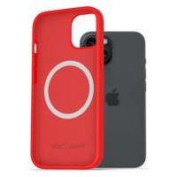 AlzaGuard Silicone Case Compatible with Magsafe pro iPhone 15 červený