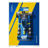 Umělecký tisk Tyrrell P34 - Jody Scheckter - Swedish Grand Prix - 1976, Automobilist, 50 × 70 cm