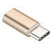 PREMIUMCORD Adaptér USB 3.1 C/male - USB 2.0 Micro-B/female, zlatý