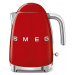 Smeg KLF03RDEU rychlovarná konvice, 1, 7 l (7 šálků), 2400 W, styl 50. let, červená