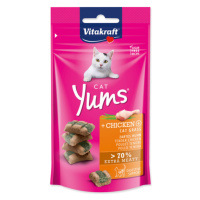 Pochoutka Vitakraft Cat Yums kuře s kočičí trávou 40g