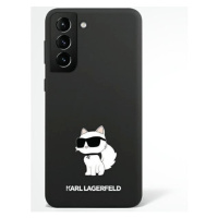 Karl Lagerfeld KLHCS23SSNCHBCK hard silikonové pouzdro Samsung Galaxy S23 5G black Silicone Chou