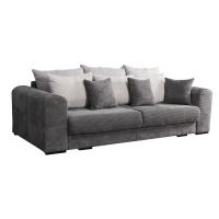 Extra prostorná pohovka, šedá / světle / béžová, GILEN BIG SOFA