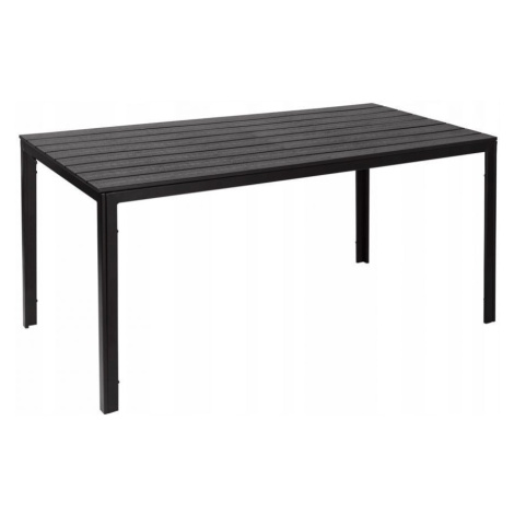 Velký zahradní stůl v černé barvě