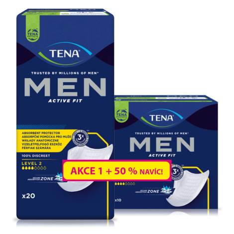 Tena Men Level 2 + 50 % navíc inkontinenční vložky pro muže 30 ks