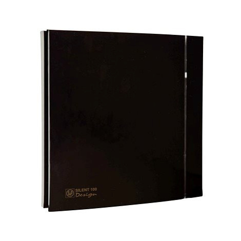 Soler&Palau SILENT 100 CZ Design Black 4C koupelnový, černý