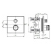 IDEAL STANDARD CeraTherm Navigo Termostatická sprchová baterie pod omítku, hedvábná černá A7301X