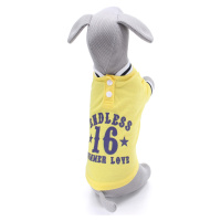 Vsepropejska Verdel tričko s knoflíky pro psa Barva: Žlutá, Délka zad (cm): 35, Obvod hrudníku: 
