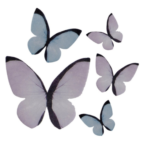 Dekora - Jedlý papír - motýl - 3-6cm / 79ks