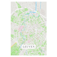 Mapa Leuven color, (26.7 x 40 cm)