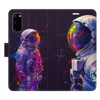 iSaprio Flip pouzdro Neon Astronaut 02 pro Samsung Galaxy S20