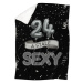 IMPAR Beránková deka Stále sexy – Černá - 24 let