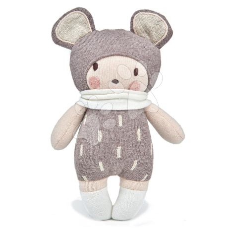 Panenka pletená šedá Baby Beau Knitted Doll ThreadBear 24 cm z jemné a měkké bavlny v dárkovém b ThreadBear design