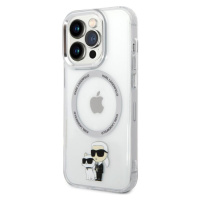 Pouzdro Karl Lagerfeld MagSafe Kompatibilní IML Karl and Choupette NFT iPhone 13 Pro Transparent