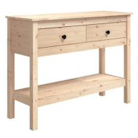 Konzolový stolek 100 × 35 × 75 cm masivní borové dřevo