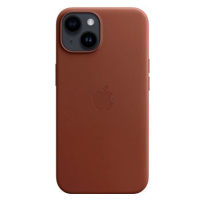 Apple iPhone 14 Kožený kryt s MagSafe cihlově hnědý