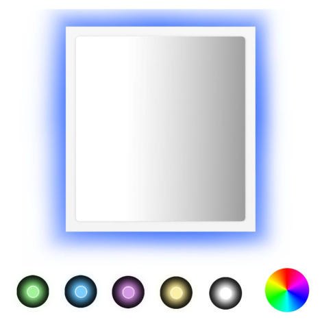 vidaXL LED koupelnové zrcadlo bílé 40 x 8,5 x 37 cm akrylové