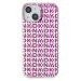 Zadní kryt KNY PC/TPU Checkered Pattern pro Apple iPhone 15, růžová