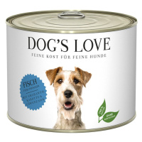 Dog's Love Classic ryba s amarantem, mrkví a pampeliškou 6 × 200 g