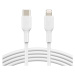 Belkin BOOST Charge USB-C/Lightning kabel, 1m, bílý