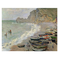 Obrazová reprodukce Etretat, beach and the Porte d'Amont, 1883, Claude Monet, 40 × 30 cm