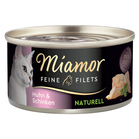 Miamor Feine Filets Naturelle konzerva 24 x 80 g - kuře & šunka