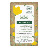 Jemné mýdlo s bio měsíčkem Bébé (Cleansing Bar) Klorane - 100 g