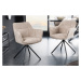 LuxD Designová otočná židle Rahiq šampaňská