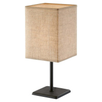 Černo-béžová stolní lampa s textilním stínidlem (výška 30 cm) Lela – Fischer & Honsel