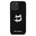 Karl Lagerfeld Liquid Silicone Choupette Head MagSafe kryt iPhone 16 Pro černý