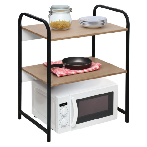 Regál, černá/hnědá, BAYAN Tempo Kondela