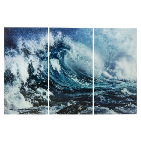 KARE Design Vícedílný obraz Vlna v bouři 160x240cm