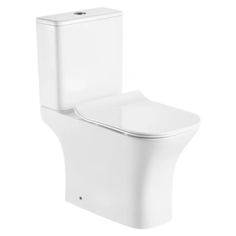 WC kombi bez splachovacího kruhu Bowen BAUMAX