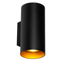 Designové nástěnné svítidlo černé se zlatem - Sab