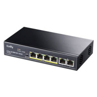 CUDY 6-Port 10/100M PoE+ Switch 60W