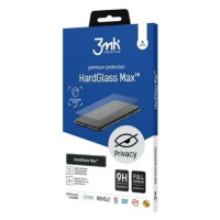 Ochranné sklo 3MK HardGlass Max Privacy Sam S24 Ultra black, Fullscreen Glass