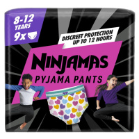 Ninjamas Pyjama Pants srdíčka 8–12 let 27–43 kg pyžamové kalhotky 9 ks