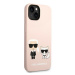 Karl Lagerfeld KLHMP14MSSKCI hard silikonové pouzdro iPhone 14 PLUS 6.7" light pink Silicone Kar