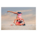 Fotografie Young sporty couple practicing acroyoga exercises, Sergio Lacueva, 40 × 26.7 cm