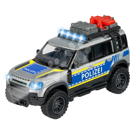 Autíčko policejní Land Rover Police Majorette se zvukem a světlem délka 12,5 cm